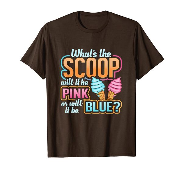 

Whats The Scoop Gender Reveal Baby Party Announcement Gift T-Shirt, Mainly pictures