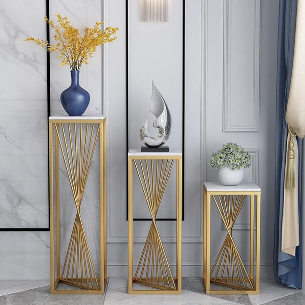 

bathroom shelves nordic floor flower stand simple indoor marble golden pot shelf balcony bonsai epipremnum green vegetation display rack