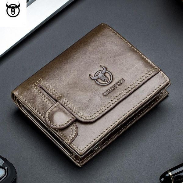 

men wallet genuine leather men's purse design male wallets with zipper coin pocket card holder luxury wallet, Red;black