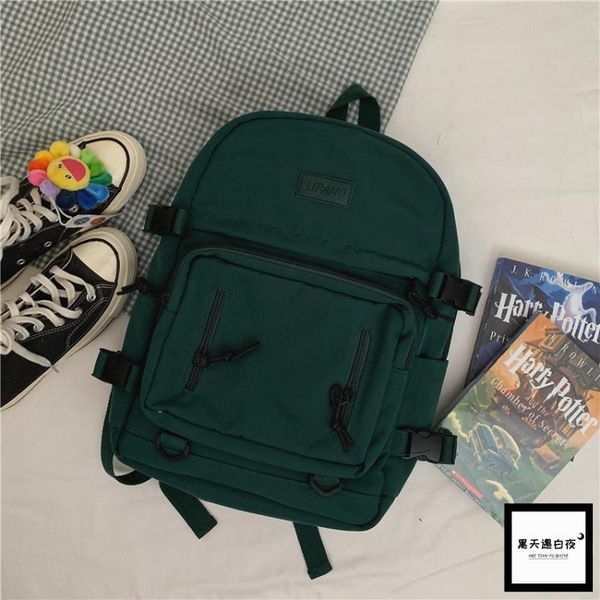 

school bags schoolbag backpack for girl teenage lightweight nylon women female student bookbags campus college style 2021
