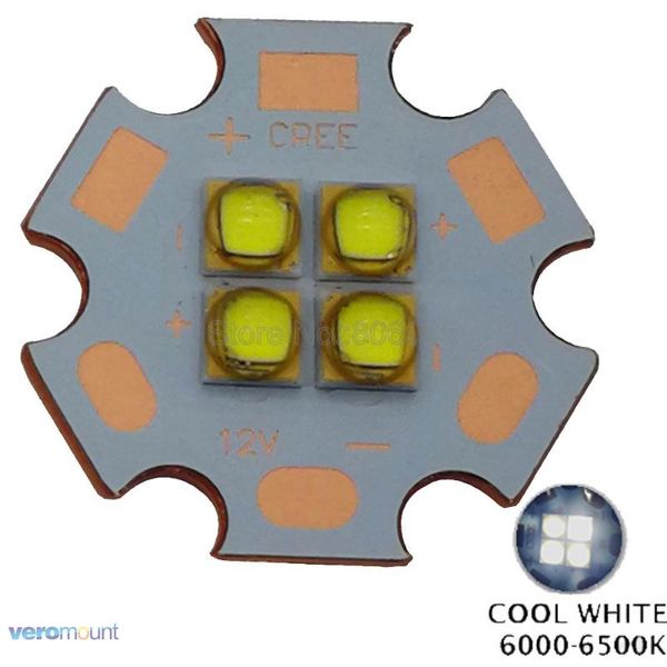 

bulbs lg3535 3v / 6v 12v 4chip 4leds 18w high power plant grow led lighting emitter cool white 6000-6500k on 20mm copper pcb