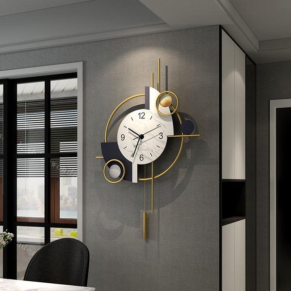 

wall clocks nordic luxury large clock living room fashion creative silent watch modern minimalist reloj pared home decor