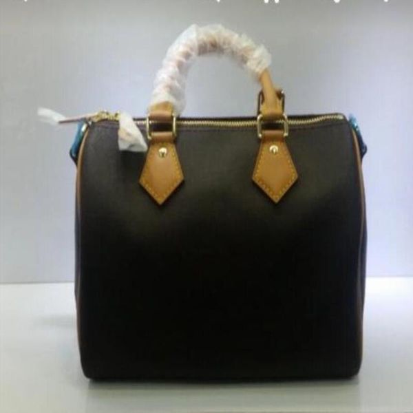 

bag lock leather genuine 100% oxidation shopping key speedy handbag bag with fashion and 2021 canvas shoulder 25/30/35 classic tote avmlf
