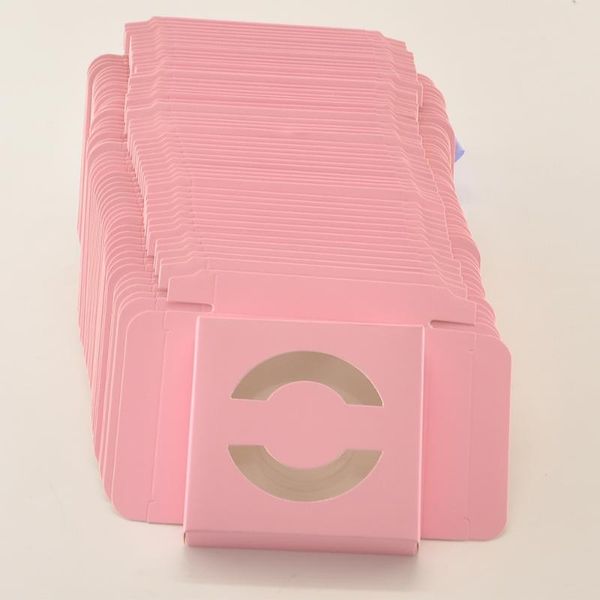 

false eyelashes 50/pack wholesale eyelash packaging box lash boxes package custom square paper pink makeup case vendors