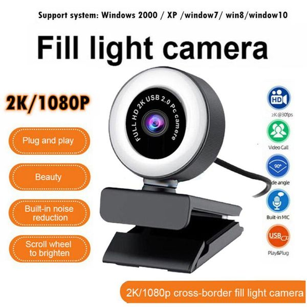 

mini webcam full hd 1080p/2k usb computer cameras with microphone for meeting office conference online study