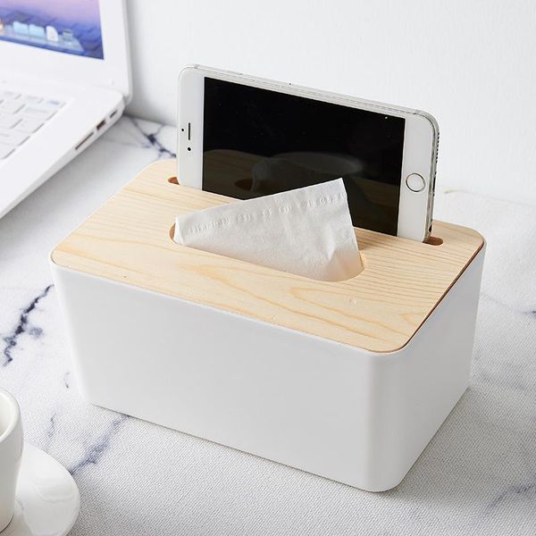 

tissue boxes & napkins nordic wooden box kitchen organizer storage bucket removable mini cover napkin holder