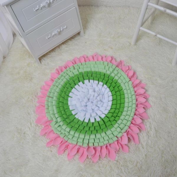 

kennels & pens flower pet sniffing pad 60cm in diameter large resting dog blanket