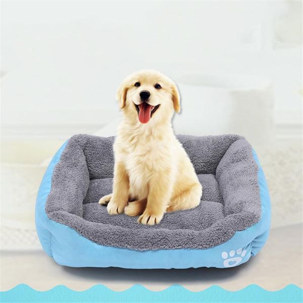 

multi-color soft pp cotton pet dog bed winter warm padded puppy cat sofa bed cushion waterproof cat dog pet mat house