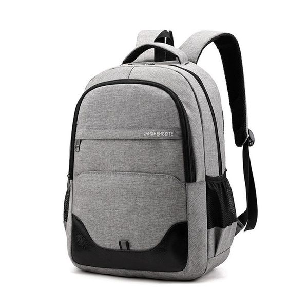 

backpack men school bag for boys teen oxford gray large capacity back pack