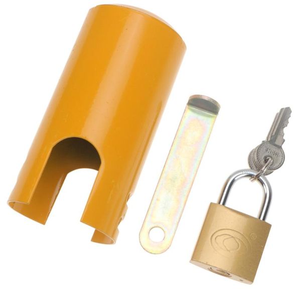 

1 set tap water switch lock outdoor faucet anti-theft lock multi-function water tap heavy duty protective for yard