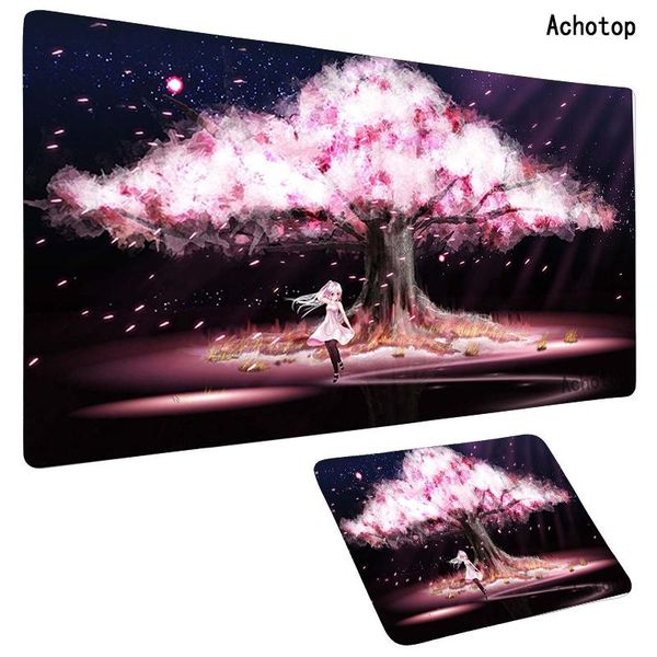 

mouse pads & wrist rests 800x300mm large gaming pad computer gamer keyboard xxl soft mat cherry flower desk mousepad for pc lockedge