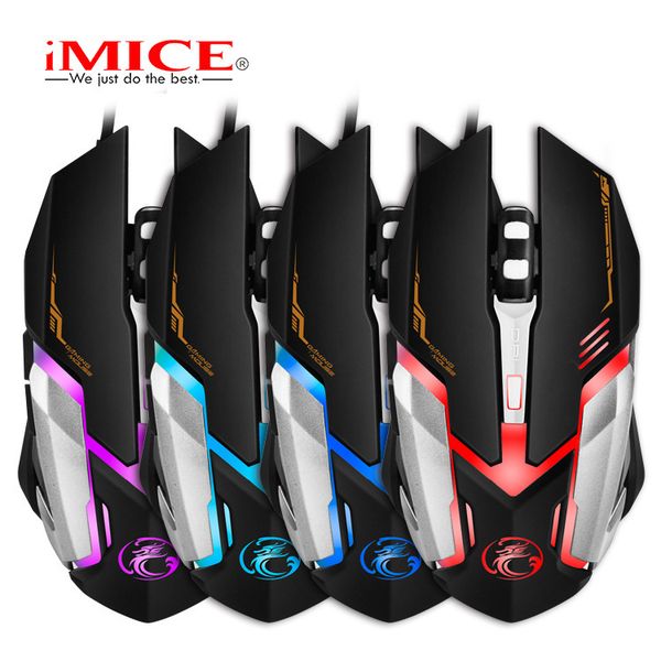 

mices mouse imice professional e-sports game v6 standard version dota hero alliance cf four-color breathing backlight