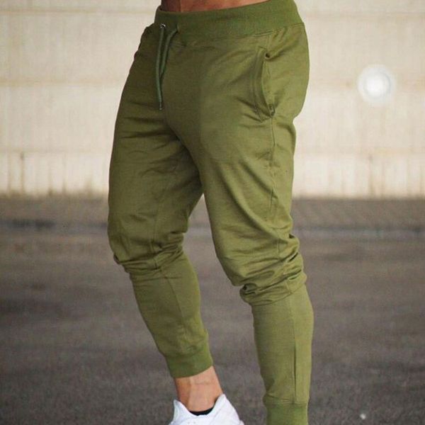 

men casual potlood layer tail track cord elastic waist solid jogging lent herfst plus size 3xl broek, Black
