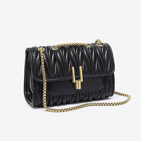 

evening bags women small chains shoulder bag fashion designer messenger crossbody wallet ruched handbags female elegant