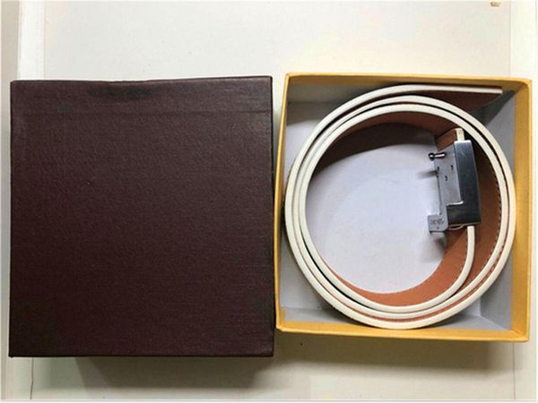 

2021fashion big buckle genuine leather belt with box designer belts men women new mens belts aa4 compare with similar items, Black;brown