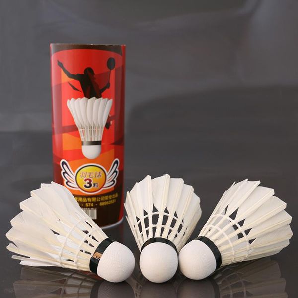 

3 pieces/lot professional durable duck feather badminton ball