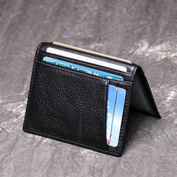 

siku men's leather card holder fashion card id holders brand wallet case, Red;black