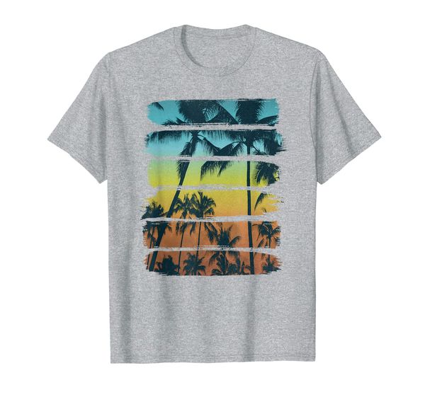 

tropical brush strokes t-shirt, White;black