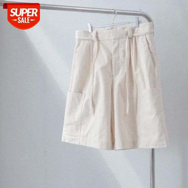 

jil sander simple loose edition linen tooling pocket cropped shorts men's and women's brand #vo6b, Black