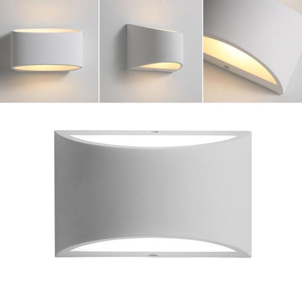 

wall lamp led 5w warm white creative modern minimalist plaster lamp(black)
