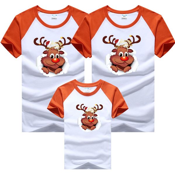 

matching outfits mommy daddy me clothes t-shirt cartoon christmas mother and daughter black friday 1t04, Blue