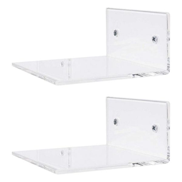 

hooks & rails acrylic floating shelf wall mounted display for hand soap bathroom bedroom kitchen wall-mounted rack