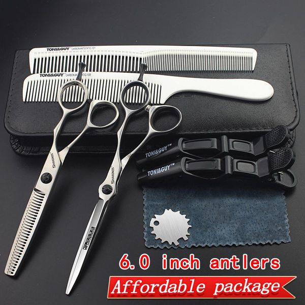 

hair scissors japan 440c steel hairdressing 5.5/6/7 inch barber accessories shop precision set haircuts