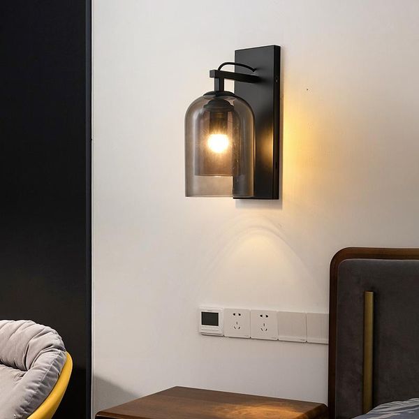 

wall lamps fkl nordic modern bedside lamp bedroom creative double glass homestay el aisle corridor