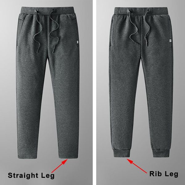 

men's pants plus size 6xl 7xl 8xl 2021 winter thick warm fleece sweatpants men joggers sportswear black grey casual track