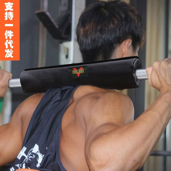 

barbell shoulder sleeve squat long thick barbell pad neck guard bar set of fitness sport ware, Black;blue