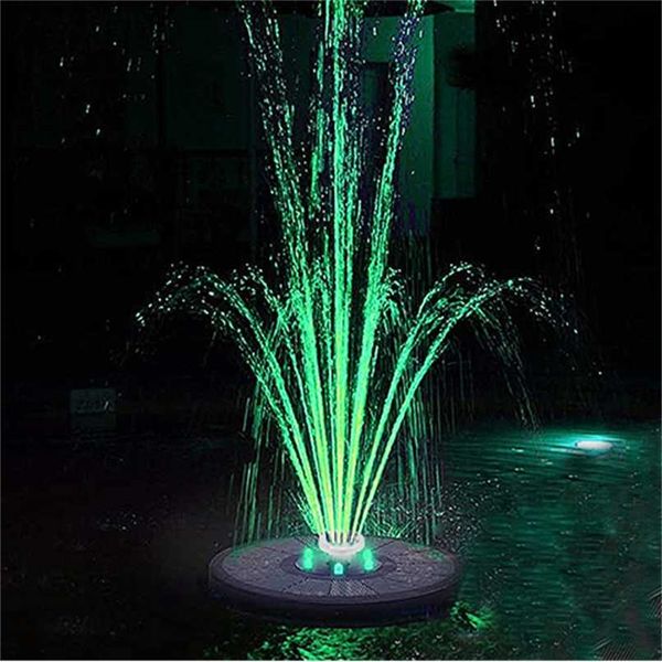 LED flutuante fonte solar jardim água piscina lagoa decoração painel powered bomba 211025