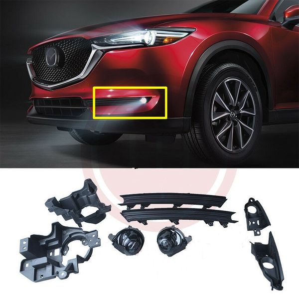 

car oem style directly replacement led fog lamp lights for 20176-2019 for mazda cx-5 w/bulb+switch+wire+bezel/1set
