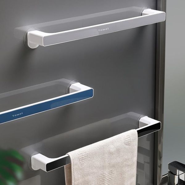 

hooks & rails bathroom bath towel holder toilet perforated storage rack wall-mounted no punch rail kitchen wipe hanging