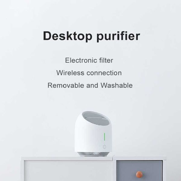 

air purifiers small purifier portable 3-speed adjustable usb electronic filter 5v 7.5w office home safe work desksilent