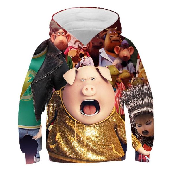

men's hoodies & sweatshirts sweatshirt 2021 spring autumn printing cartoons slim fashion all-match hoodie sweater, Black