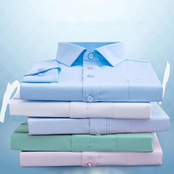 

men's dress shirts long sleeve for male cotton button up business formal regular fit office white collar clothing 2021, White;black