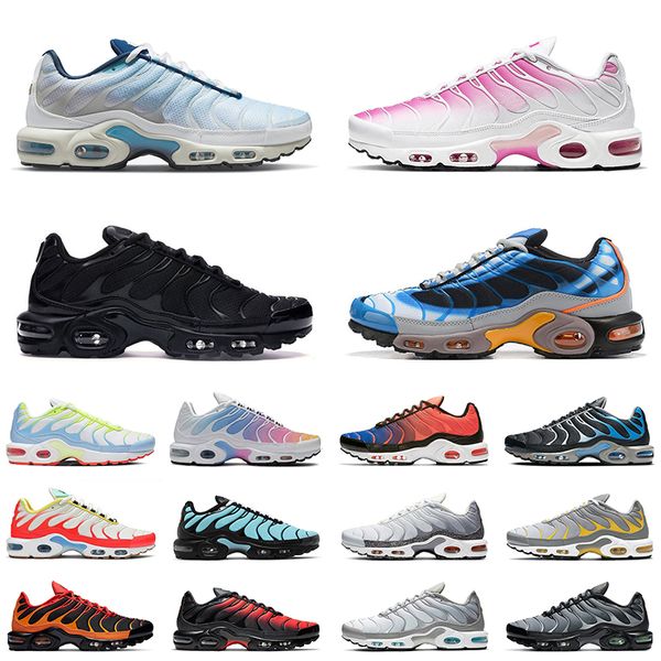 

tn plus men women running shoes deluxe psychic blue white pink crater triple black voltage purple mens trainers outdoor sneakers