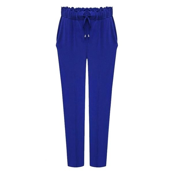 Женские брюки гарема плюс размер 6xL эластичная талия досуг лодыжки длина твердого цвета брюки KPOP женские 3 Sale 21115
