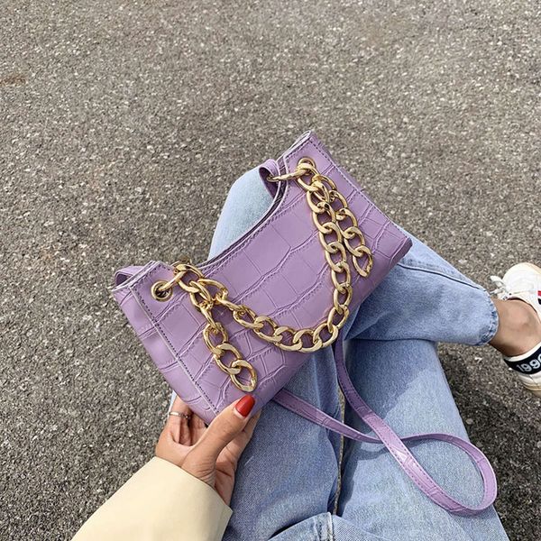 

hbp fashion 2021 small k women's single shoulder messenger texture crocodile frog staff underarm bag