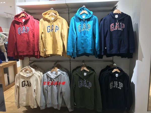 

brand hoodie gap men's zipper sweater jacket 618866 644515 601979 853131, Black