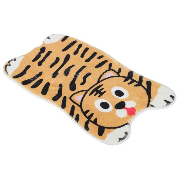

carpets 1pc decorative door entry mat anti-skid floor tiger shape bathroom cushion