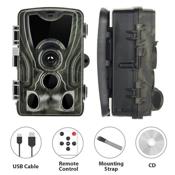 

hc-801a forest timing po 1080p hunting camera jungle waterproof motion trigger night vision infrared tracking wild scouting cameras
