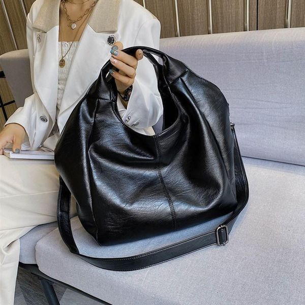 

cross body black big shopper half moon bags for women luxury design handbag large shoulder tote bag female soft leather crossbody hobos