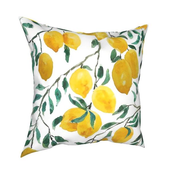 

cushion/decorative pillow watercolor yellow pattern pillowcase soft polyester cushion cover decor case sofa drop 45*45cm