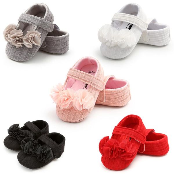 

first walkers 25# for born baby shoes solid color cotton soft sole infant girls boys outdoor booties