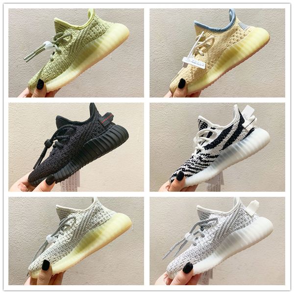 

2021 kanye west v2 baby kids shoes tail light boys and girls dunk v2 sports shoes children trainers sneakers kid eur 28-35