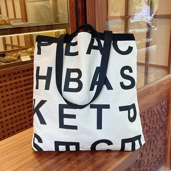 

evening bags women's shoulder bag lazy designer design four seasons trend letter large capacity shopping out textured canvas tote