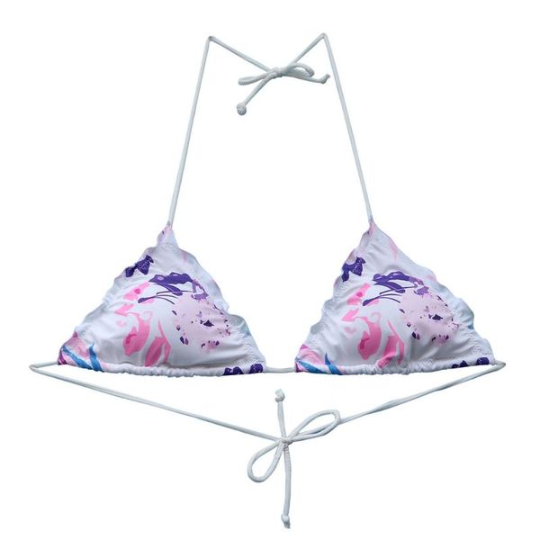 

the bikini for women trigonal white printing flower swimsuit swimwear brazilian bathing suits lace biquini