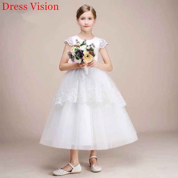 

2021 lace appliques cap sleeves a-line princess flower girls es first holy communion pageant party gown pxl5, White;blue