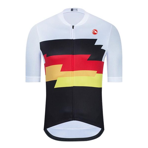 

racing jackets summer bike shirt men's cycling jersey short sleeve sportswear clothing road hombre team 2021, Black;red